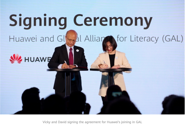 Huawei s'associe à l'Alliance mondiale pour l'alphabétisation de l'UNESCO pour renforcer la culture des talents