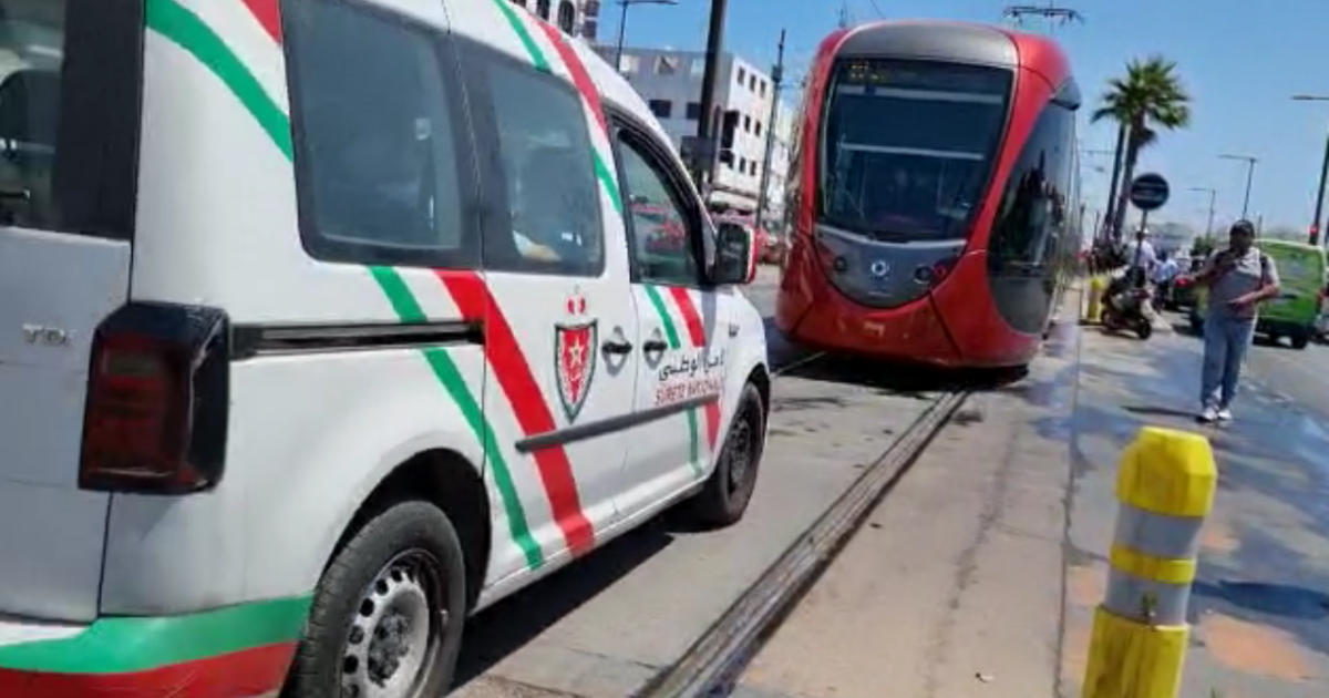 Accident mortel sur la ligne T2 du tramway de Casablanca