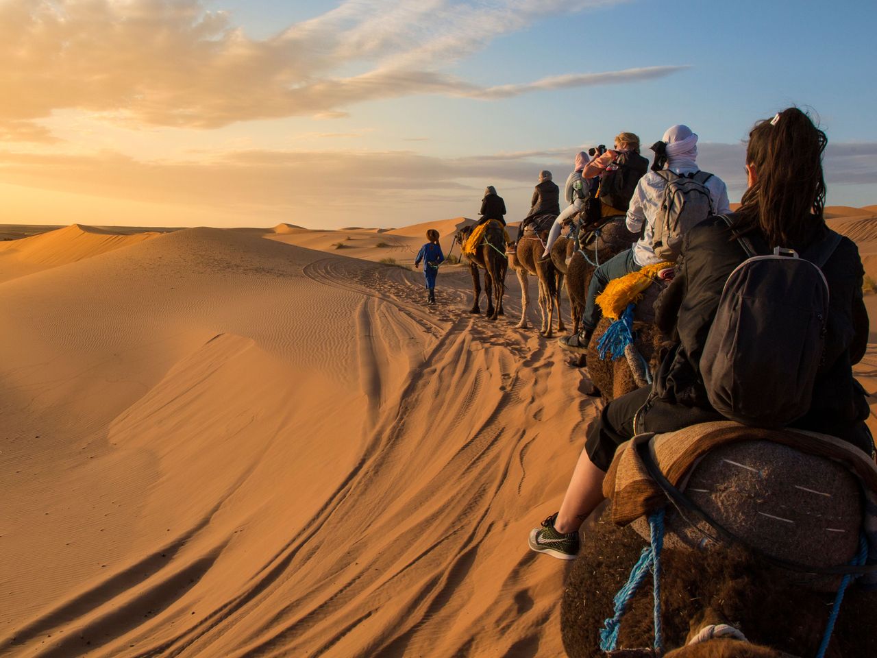 Trekking dans le désert du Sahara