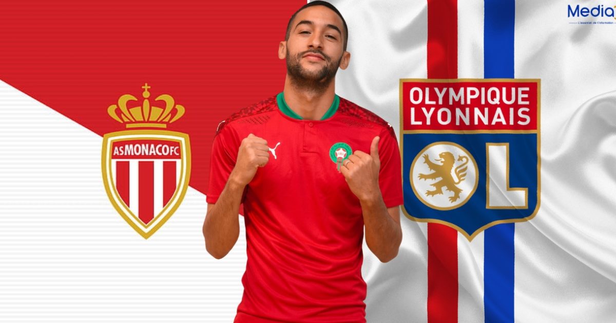 Hakim Ziyech Monaco Lyon Ligue 1