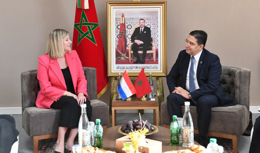 M. Bourita s’entretient à Marrakech avec la ministre du Commerce extérieur et de la coopération au développement des Pays-Bas
