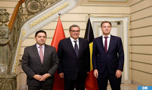 M. Akhannouch s'entretient à Bruxelles avec le Premier ministre belge
