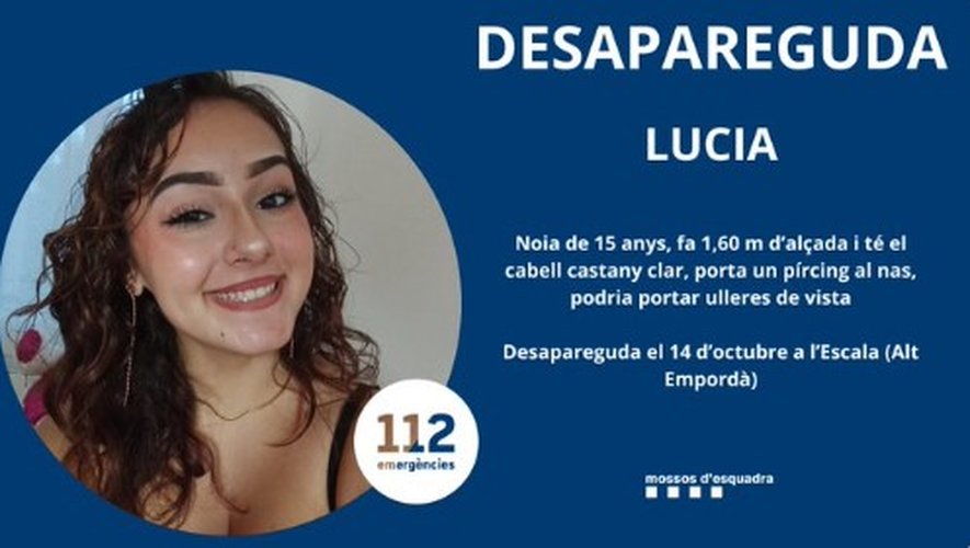 Disparition inquiétante de Lucia, 15 ans : déjà 12 jours sans nouvelles de l'adolescente