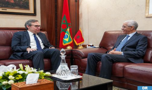 M. Talbi El Alami s’entretient avec l’ambassadeur du Brésil à Rabat