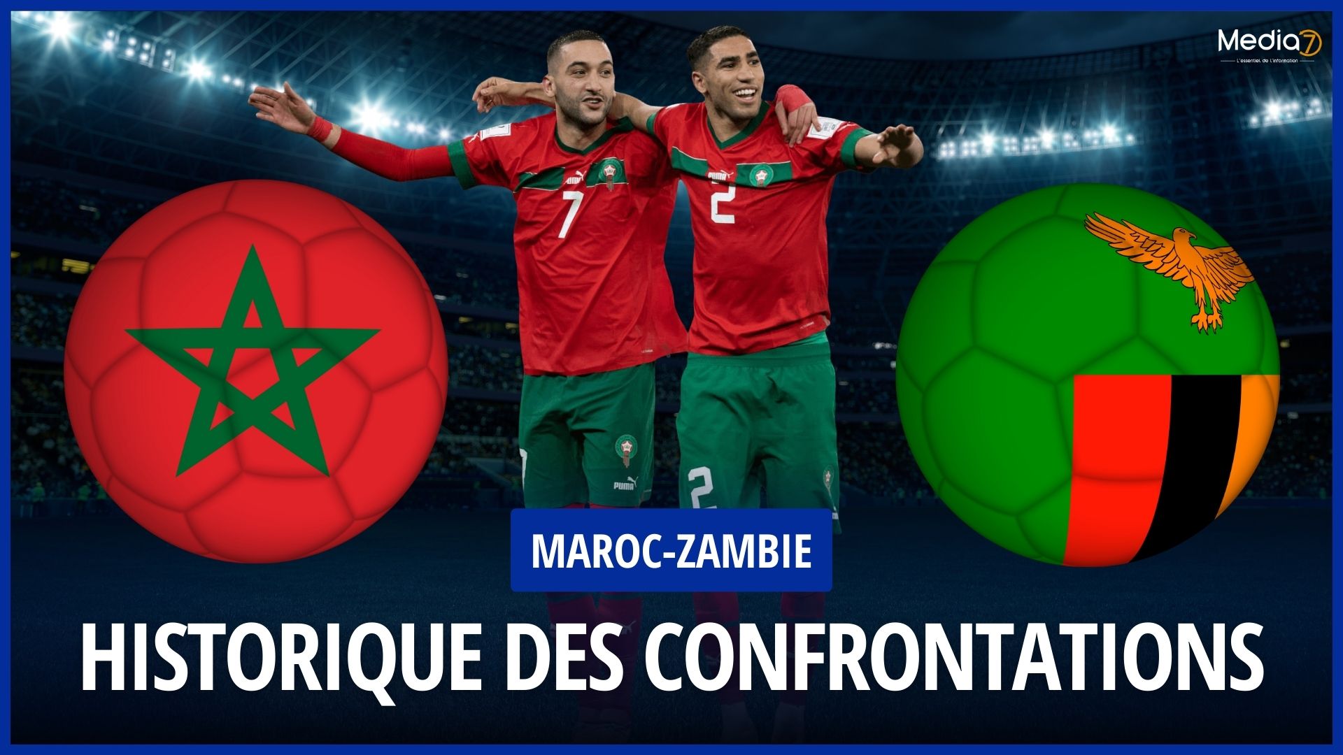 Maroc-Zambie Historique des confrontations