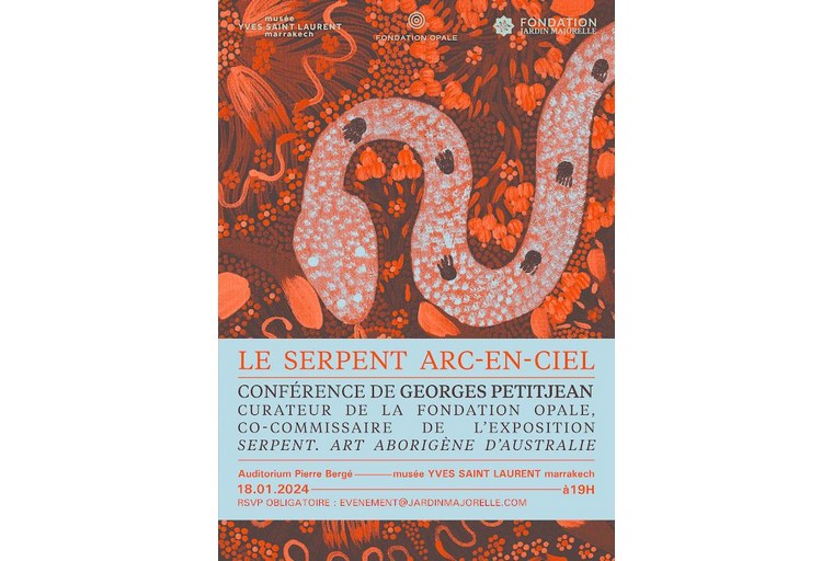 Marrakech : "Le Serpent arc-en-ciel", thème d'une conférence, le 18 janvier au Musée Yves Saint Laurent