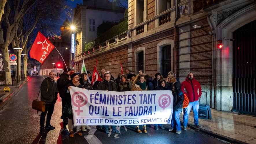 Perpignan : une trentaine de manifestants contre "le vieux monde" et les violences sexuelles et sexistes