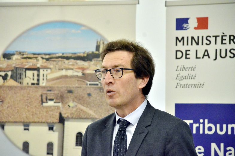Xavier Baisle président du tribunal judiciaire de Narbonne.