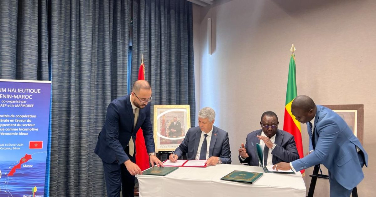 Deux accords conclus entre le Maroc et le Bénin pour le renforcement de la coopération halieutique et agricole