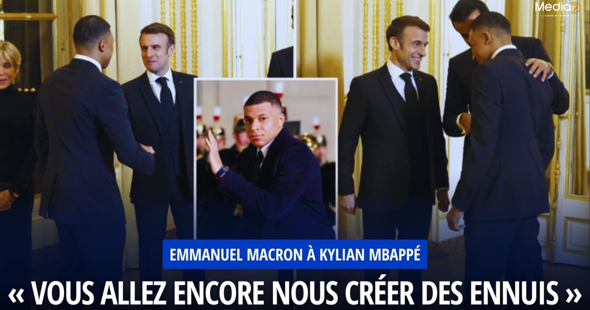 Emmanuel Macron à Kylian Mbappé