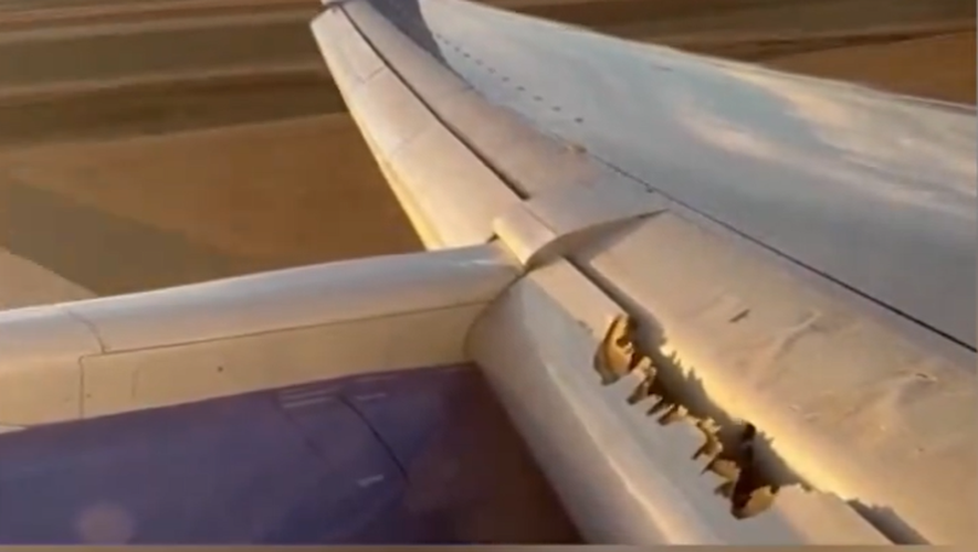 Nouvelle frayeur à bord d’un Boeing : « Est-ce que je dois m’inquiéter ? », l’avion perd un morceau d’aile, il est détourné pour atterrir en urgence