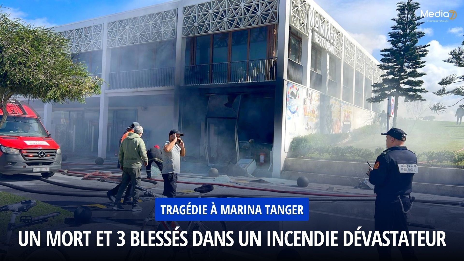 Tragédie à Marina Tanger : Un Mort et 3 Blessés dans un Incendie Dévastateur