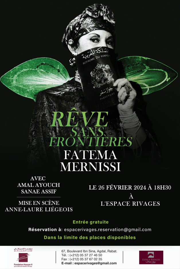 Spectacle Théâtral « Rêve sans Frontières : Fatema Mernissi »