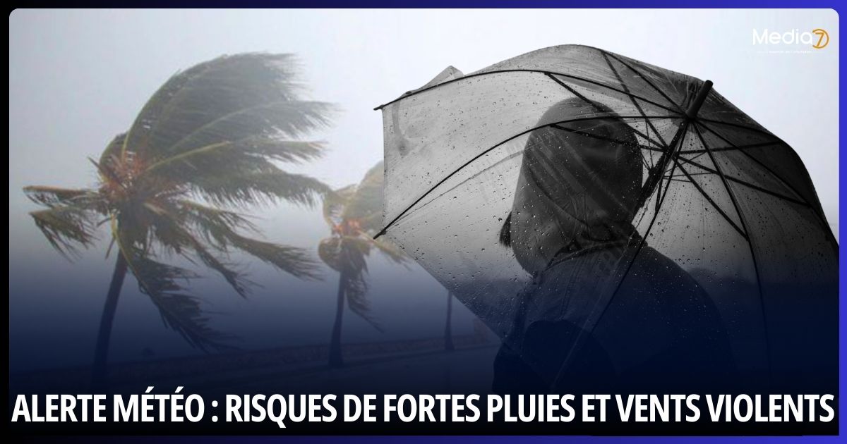 Alerte Météo au Maroc : Risques de Fortes Pluies et Vents Violents
