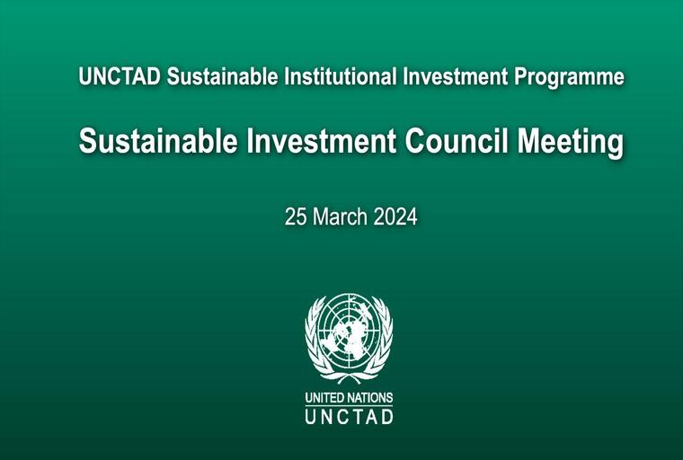 Le DG de Ithmar Capital participe à la réunion du Conseil de l’Investissement Durable de la CNUCED