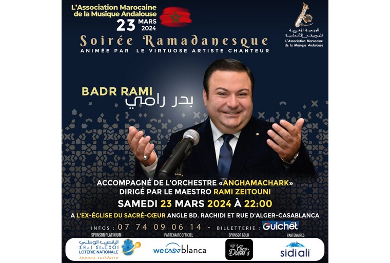 Le chanteur syrien Badr Rami en concert à Casablanca