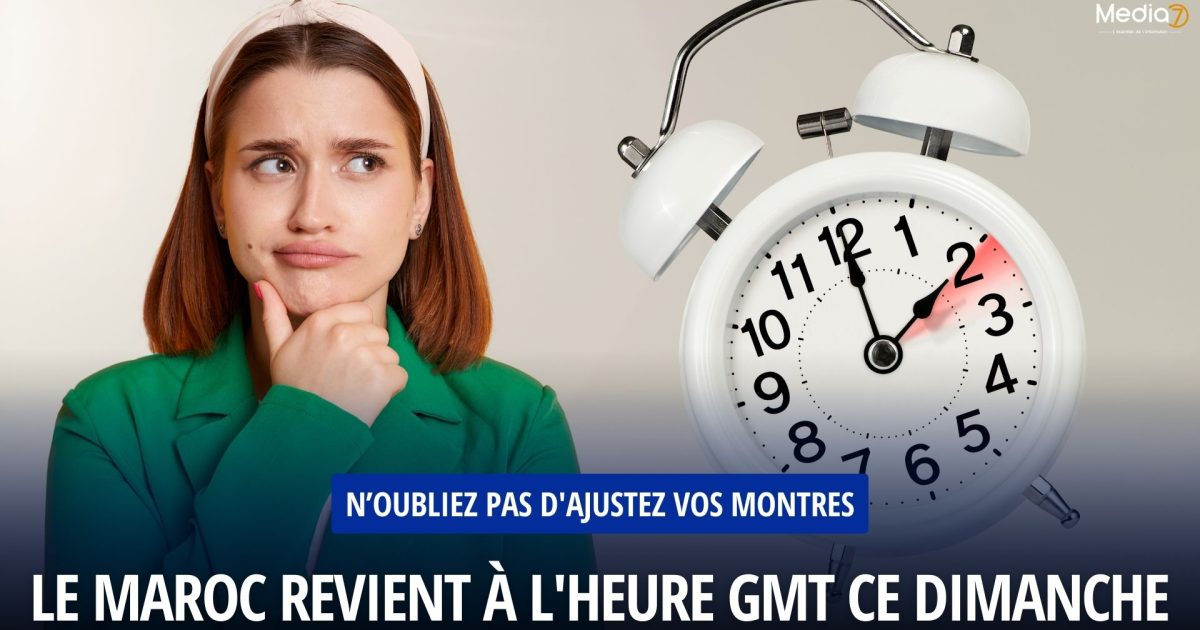 Le Maroc revient à l'heure GMT ce dimanche : N’oubliez pas d'ajustez vos montres