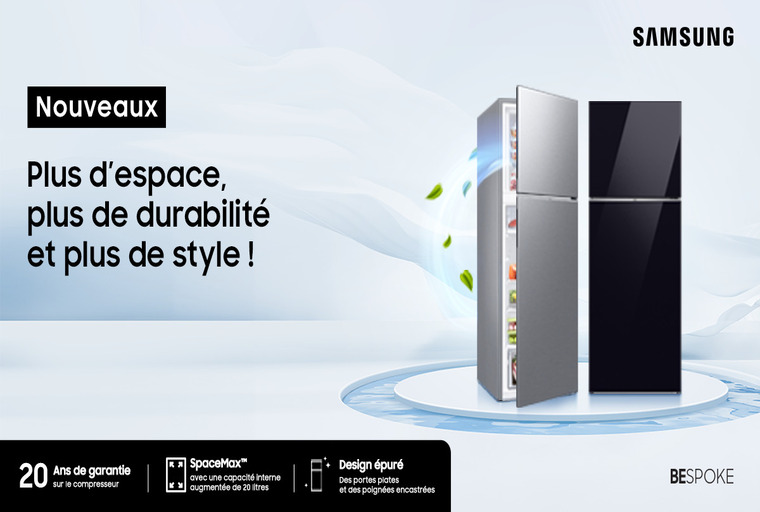 Samsung Maroc lance ses nouveaux réfrigérateurs deux portes