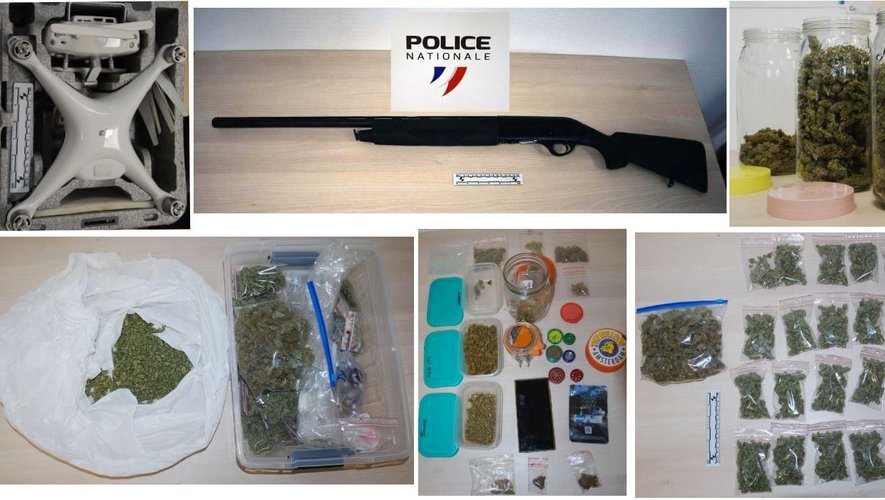 Fusil à pompe, amphétamines, cartouches de cigarettes et cannabis : la police de Carcassonne démantèle un réseau agissant sur le "darkweb"