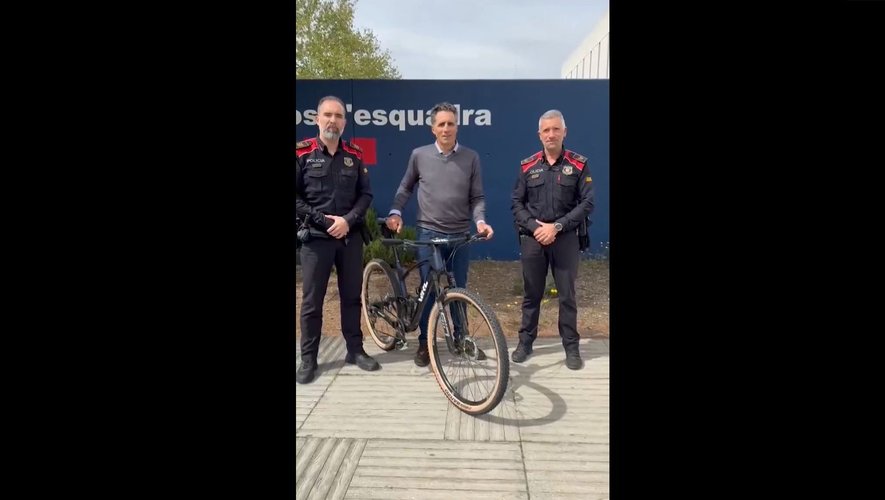 Catalogne : les Mossos d'Esquadra retrouvent le vélo à 6 500 euros volé à un vainqueur du Tour de France