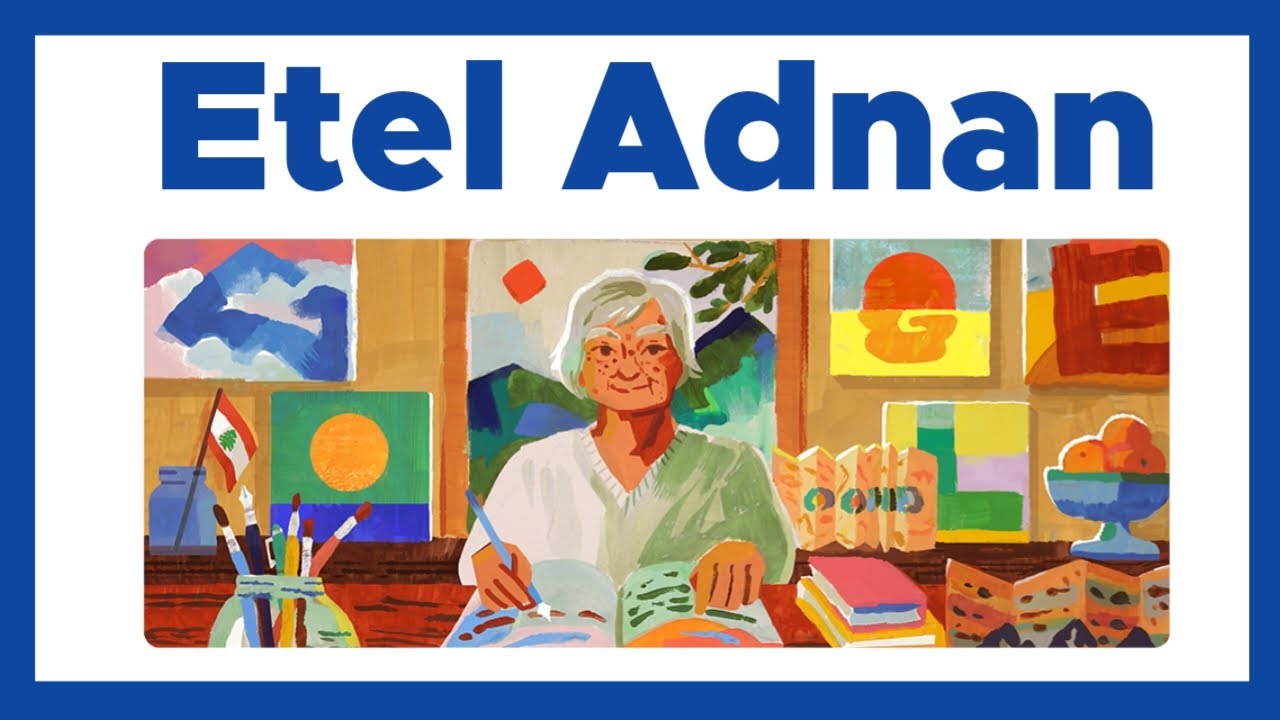 Google Doodle Etel Adnan