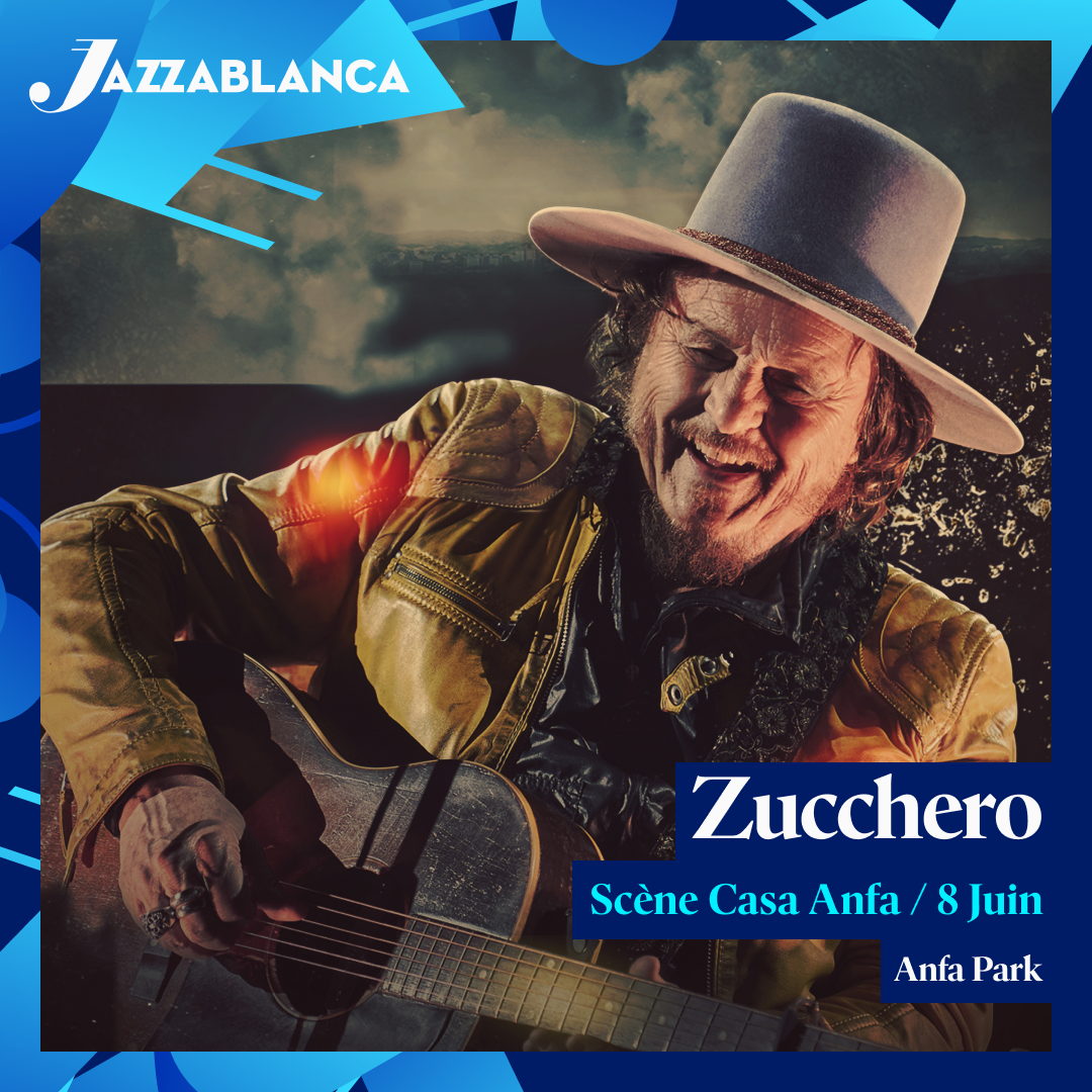 Jazzablanca : Zucchero, légende vivante du rock blues, se produit pour la première fois au Maroc