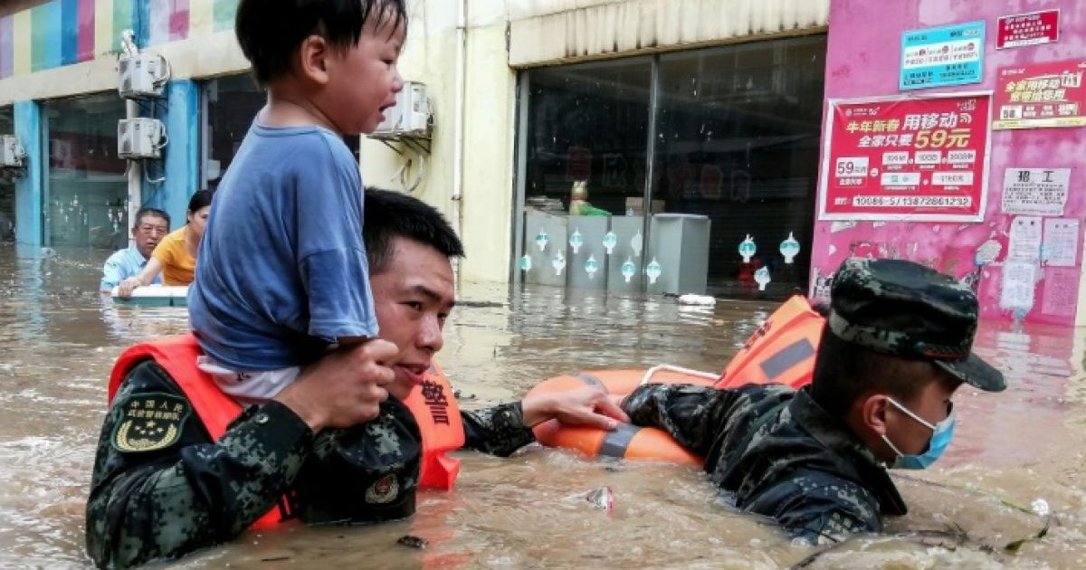 Pluies Torrentielles Chine