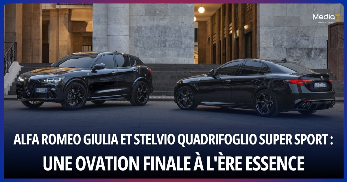 Alfa Romeo Giulia et Stelvio Quadrifoglio Super Sport : Une Ovation Finale à l'Ère Essence
