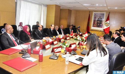 M. Daki s’entretient à Rabat avec une délégation judiciaire du Pérou