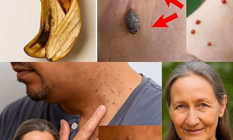 Dites adieu aux acrochordons du visage grâce à la peau de banane